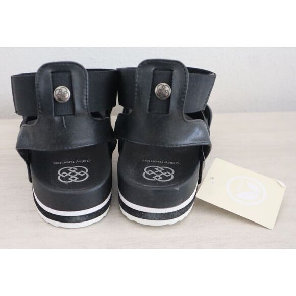 Daisy Fuentes DF215001 Women's Sz 9M Black Maya Open Toe Strappy Sandals - Picture 4 of 10
